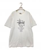 stussyステューシー）の古着「プリントTシャツ」｜ホワイト