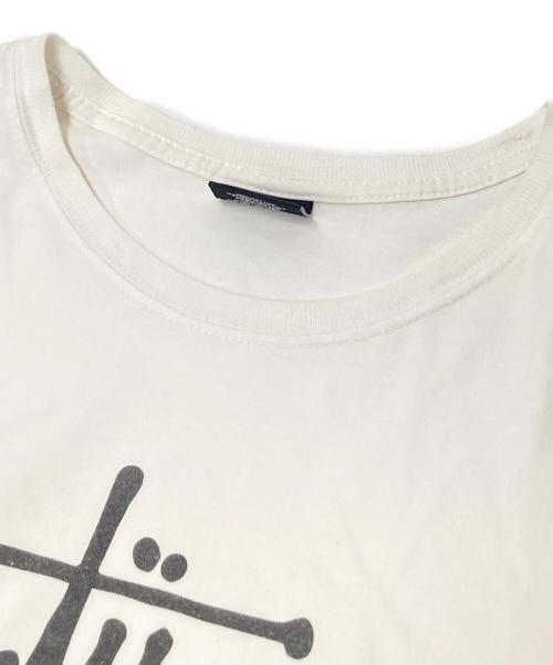 stussy（ステューシー）stussy (ステューシー) プリントTシャツ ホワイト サイズ:Lの古着・服飾アイテム