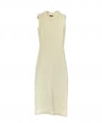 anuansアニュアンス）の古着「ブラッシュツイードニットワンピース」｜アイボリー