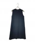YOKO CHANヨーコチャン）の古着「サイドスリットノースリーブワンピース」｜ブラック