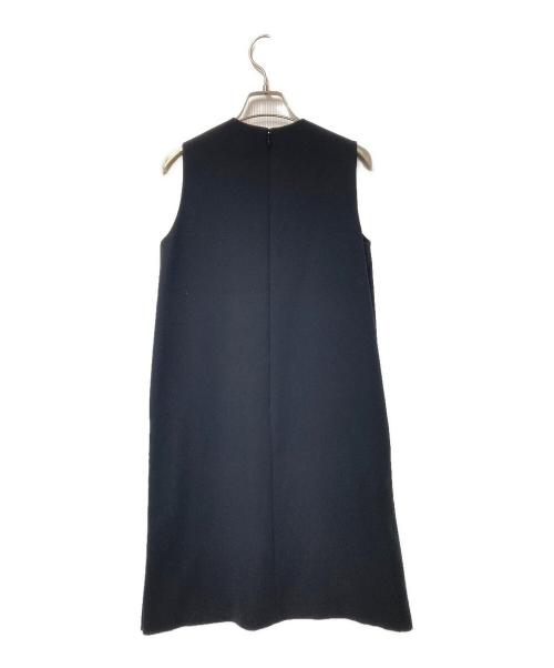 YOKO CHAN（ヨーコチャン）YOKO CHAN (ヨーコチャン) サイドスリットノースリーブワンピース ブラック サイズ:36の古着・服飾アイテム