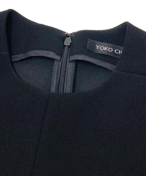 YOKO CHAN（ヨーコチャン）YOKO CHAN (ヨーコチャン) サイドスリットノースリーブワンピース ブラック サイズ:36の古着・服飾アイテム