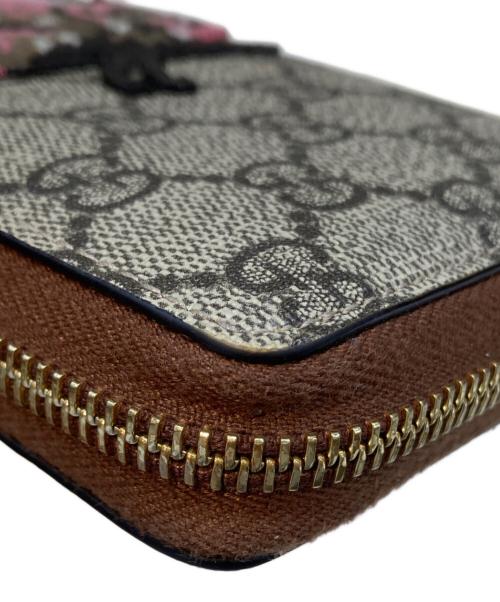 GUCCI（グッチ）GUCCI (グッチ) バタフライ刺繍長財布 ブラウン サイズ:下記参照の古着・服飾アイテム