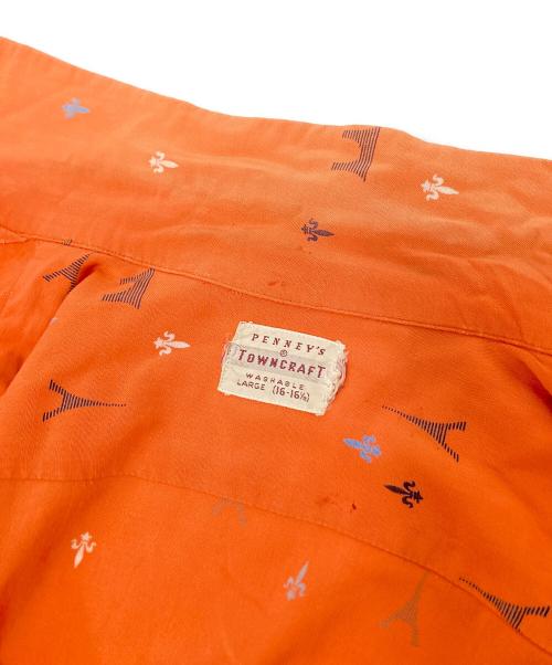 TOWN CRAFT（タウンクラフト）TOWN CRAFT (タウンクラフト) ヴィンテージシャツ オレンジ サイズ:Lの古着・服飾アイテム