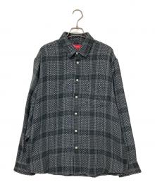 SUPREME（シュプリーム）の古着「Basket Weave Plaid Shirt」｜グレー
