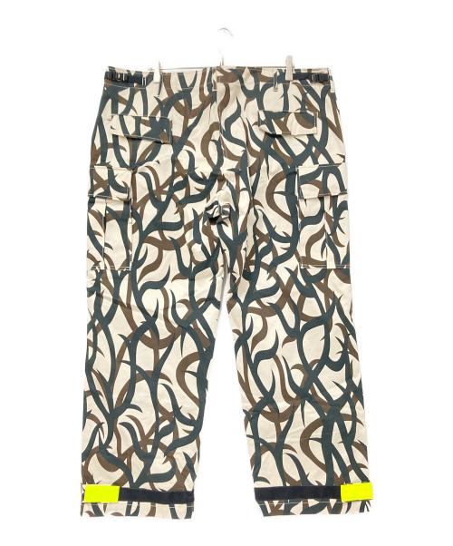 COTTON PAN（コットンパン）COTTON PAN (コットンパン) トライバルカモカーゴパンツ ホワイト×ブラウン サイズ:FREEの古着・服飾アイテム