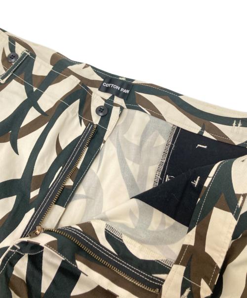 COTTON PAN（コットンパン）COTTON PAN (コットンパン) トライバルカモカーゴパンツ ホワイト×ブラウン サイズ:FREEの古着・服飾アイテム