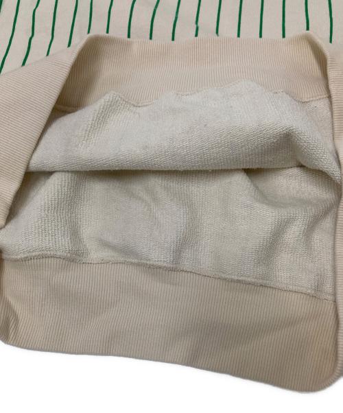 COTTON PAN（コットンパン）COTTON PAN (コットンパン) ストライプスウェット ベージュ×グリーン サイズ:5の古着・服飾アイテム