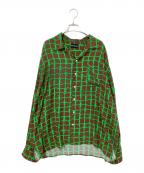 COTTON PANコットンパン）の古着「GOTHAM LS」｜ブラウン×グリーン