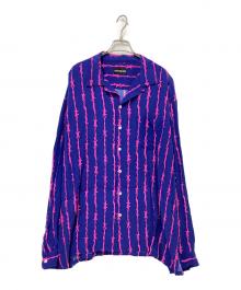 COTTON PAN（コットンパン）の古着「chank L/S Wired」｜ネイビー×ピンク