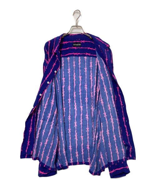COTTON PAN（コットンパン）COTTON PAN (コットンパン) chank L/S Wired ネイビー×ピンク サイズ:4の古着・服飾アイテム