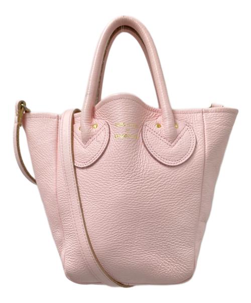 YOUNG & OLSEN The DRYGOODS STORE（ヤングアンドオルセン ザ ドライグッズストア）YOUNG & OLSEN The DRYGOODS STORE (ヤングアンドオルセン ザ ドライグッズストア) EMBOSSED LEATHER D TOTE S ピンク サイズ:下記参照の古着・服飾アイテム