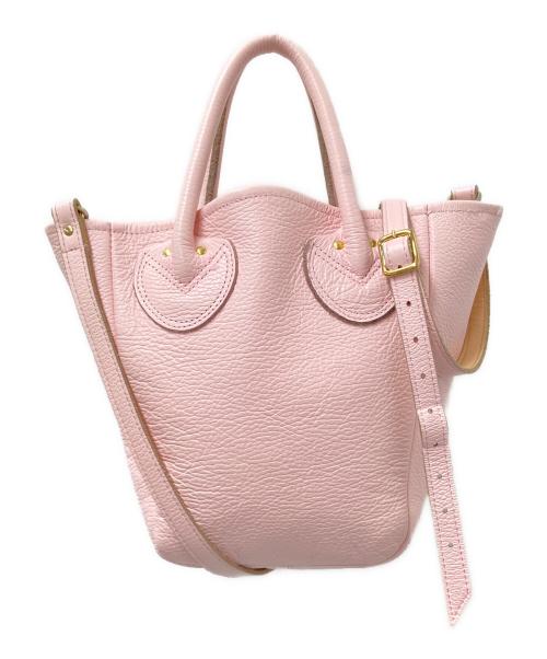 YOUNG & OLSEN The DRYGOODS STORE（ヤングアンドオルセン ザ ドライグッズストア）YOUNG & OLSEN The DRYGOODS STORE (ヤングアンドオルセン ザ ドライグッズストア) EMBOSSED LEATHER D TOTE S ピンク サイズ:下記参照の古着・服飾アイテム