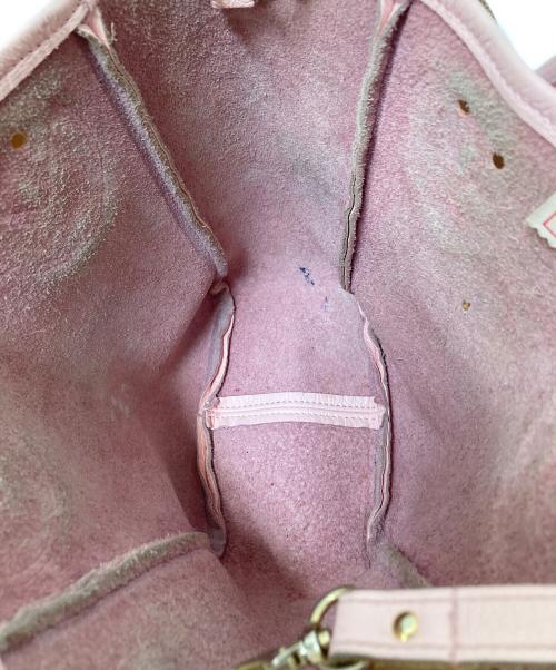 YOUNG & OLSEN The DRYGOODS STORE（ヤングアンドオルセン ザ ドライグッズストア）YOUNG & OLSEN The DRYGOODS STORE (ヤングアンドオルセン ザ ドライグッズストア) EMBOSSED LEATHER D TOTE S ピンク サイズ:下記参照の古着・服飾アイテム