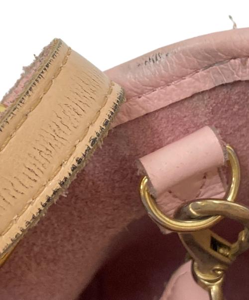 YOUNG & OLSEN The DRYGOODS STORE（ヤングアンドオルセン ザ ドライグッズストア）YOUNG & OLSEN The DRYGOODS STORE (ヤングアンドオルセン ザ ドライグッズストア) EMBOSSED LEATHER D TOTE S ピンク サイズ:下記参照の古着・服飾アイテム