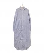 TROVATAトロヴァータ）の古着「マキシストライプシャツワンピース」｜ブルー