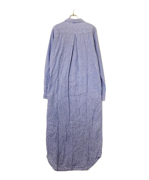 TROVATA（トロヴァータ）TROVATA (トロヴァータ) マキシストライプシャツワンピース ブルー サイズ:Mの古着・服飾アイテム