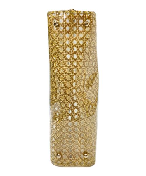 Kate Spade（ケイトスペード）Kate Spade (ケイトスペード) バンブークリアハンドバッグ ベージュ サイズ:下記参照の古着・服飾アイテム