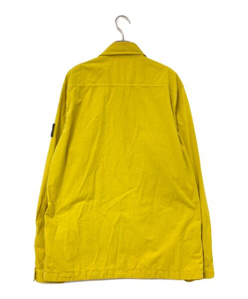 STONE ISLAND（ストーンアイランド）STONE ISLAND (ストーンアイランド) Cotton Zipped Overshirt イエロー サイズ:Lの古着・服飾アイテム