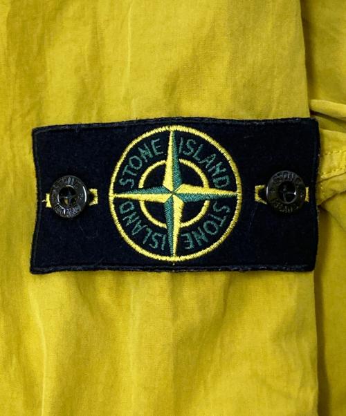 STONE ISLAND（ストーンアイランド）STONE ISLAND (ストーンアイランド) Cotton Zipped Overshirt イエロー サイズ:Lの古着・服飾アイテム