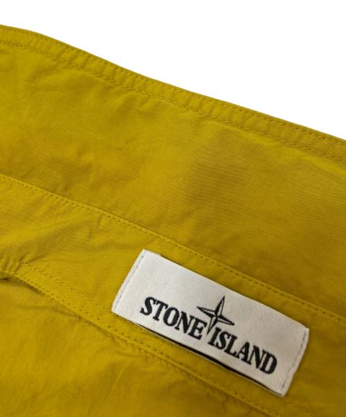 STONE ISLAND（ストーンアイランド）STONE ISLAND (ストーンアイランド) Cotton Zipped Overshirt イエロー サイズ:Lの古着・服飾アイテム