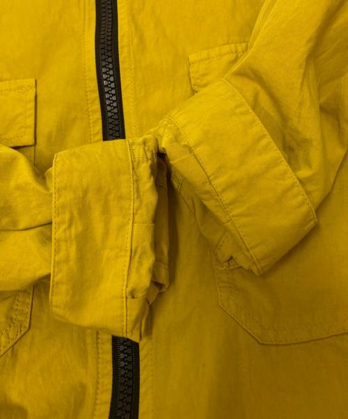 STONE ISLAND（ストーンアイランド）STONE ISLAND (ストーンアイランド) Cotton Zipped Overshirt イエロー サイズ:Lの古着・服飾アイテム