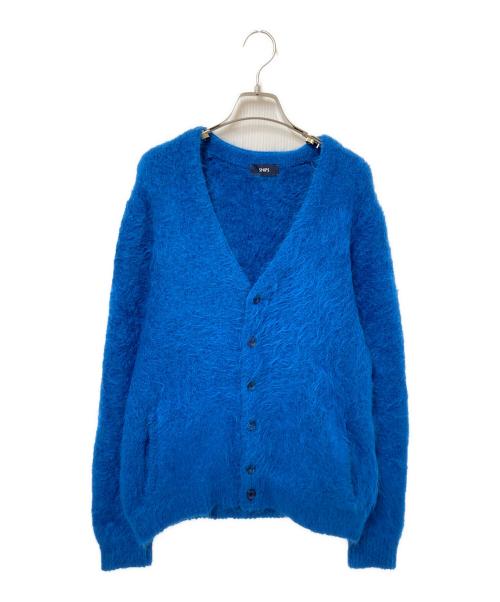 SHIPS（シップス）SHIPS (シップス) スリアルパカVネックカーディガン ブルー サイズ:Mの古着・服飾アイテム