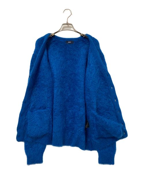 SHIPS（シップス）SHIPS (シップス) スリアルパカVネックカーディガン ブルー サイズ:Mの古着・服飾アイテム