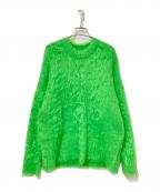 MAISON SPECIALメゾンスペシャル）の古着「Melange Fur Knit Top」｜グリーン