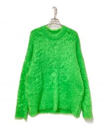 MAISON SPECIAL（メゾンスペシャル）の古着「Melange Fur Knit Top」｜グリーン