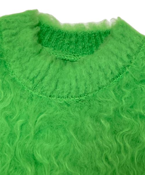 MAISON SPECIAL（メゾンスペシャル）MAISON SPECIAL (メゾンスペシャル) Melange Fur Knit Top グリーン サイズ:FREEの古着・服飾アイテム