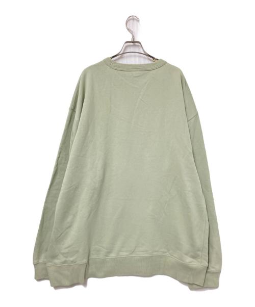 DRIES VAN NOTEN（ドリスヴァンノッテン）DRIES VAN NOTEN (ドリスヴァンノッテン) クルーネックスウェット グリーン サイズ:Lの古着・服飾アイテム