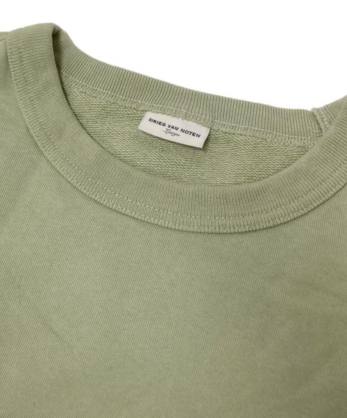 DRIES VAN NOTEN（ドリスヴァンノッテン）DRIES VAN NOTEN (ドリスヴァンノッテン) クルーネックスウェット グリーン サイズ:Lの古着・服飾アイテム