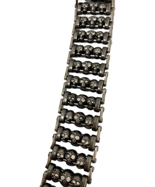 STOLEN ARTS（ストーレンアーツ）STOLEN ARTS (ストーレンアーツ) SKULL ROLLER BELT ブラック×シルバー サイズ:38の古着・服飾アイテム