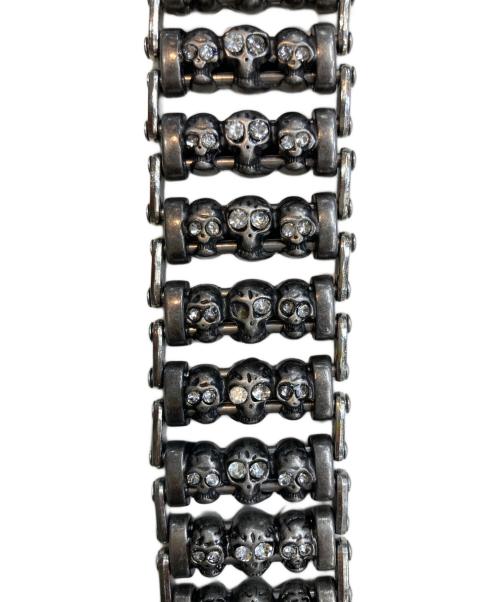 STOLEN ARTS（ストーレンアーツ）STOLEN ARTS (ストーレンアーツ) SKULL ROLLER BELT ブラック×シルバー サイズ:38の古着・服飾アイテム