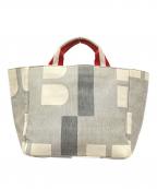 BALLYバリー）の古着「キャンバストートバッグ」｜ベージュ×グレー