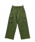 soerteソエルテ）の古着「M47 Wide straight military pants」｜オリーブ