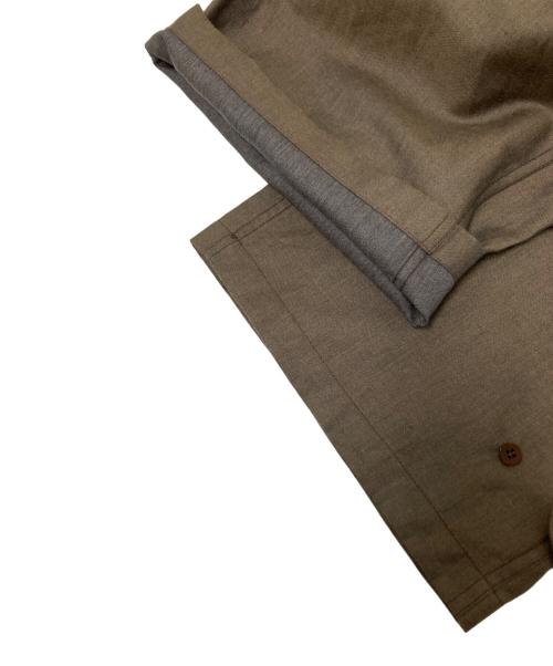 LIDnM（リドム）LIDnM (リドム) WOOL LINEN BELTED PANTS ブラウン サイズ:Mの古着・服飾アイテム