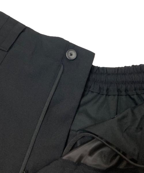 MAISON SPECIAL（メゾンスペシャル）MAISON SPECIAL (メゾンスペシャル) CORDURA Wool Tow-Tuck Wide Pants ブラックの古着・服飾アイテム