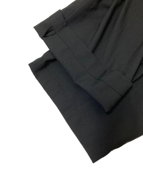 MAISON SPECIAL（メゾンスペシャル）MAISON SPECIAL (メゾンスペシャル) CORDURA Wool Tow-Tuck Wide Pants ブラックの古着・服飾アイテム