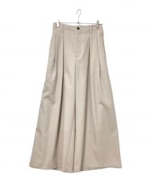 MAISON SPECIAL（メゾンスペシャル）の古着「4 Colors Chambray Washable Wool Baggy Wide Pants」｜ベージュ