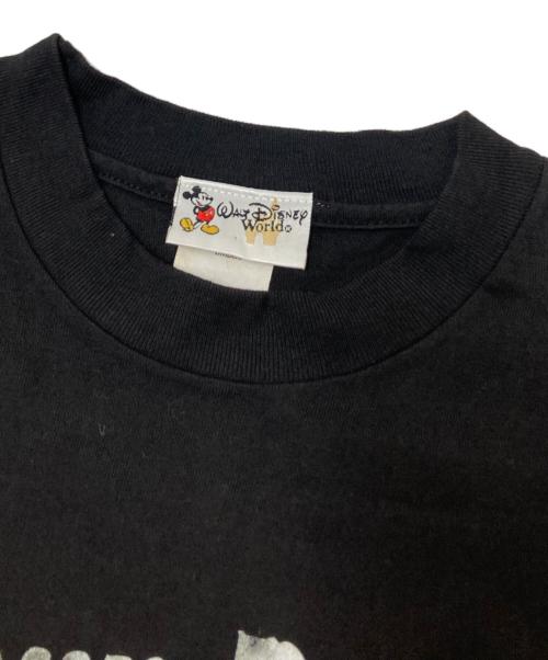 Walt Disney World（ウォルトディズニーワールド）Walt Disney World (ウォルトディズニーワールド) 90‘SプリントTシャツ ブラック サイズ:Sの古着・服飾アイテム