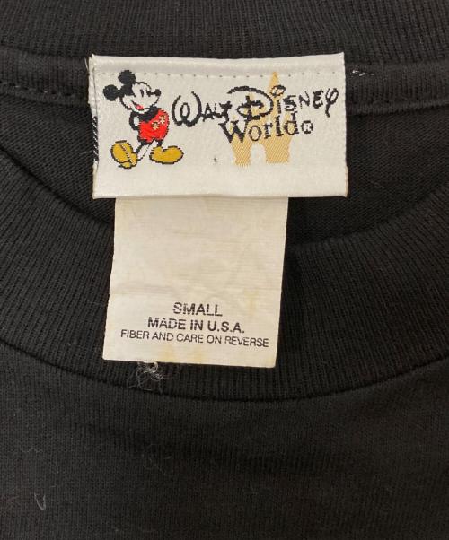 Walt Disney World（ウォルトディズニーワールド）Walt Disney World (ウォルトディズニーワールド) 90‘SプリントTシャツ ブラック サイズ:Sの古着・服飾アイテム