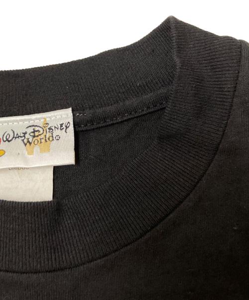 Walt Disney World（ウォルトディズニーワールド）Walt Disney World (ウォルトディズニーワールド) 90‘SプリントTシャツ ブラック サイズ:Sの古着・服飾アイテム
