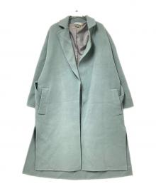 MAISON SPECIAL（メゾンスペシャル）の古着「ウールロングコート」｜グリーン