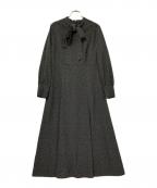 UNTITLEDアンタイトル）の古着「ボウタイワンピース」｜ブラック