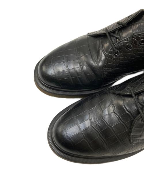 Dr.Martens（ドクターマーチン）Dr.Martens (ドクターマーチン) クロコ型3ホールシューズ ブラック サイズ:US:8M/9Lの古着・服飾アイテム