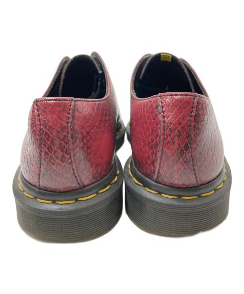 Dr.Martens（ドクターマーチン）Dr.Martens (ドクターマーチン) パイソン柄3ホールシューズ ボルドー サイズ:UK:6の古着・服飾アイテム