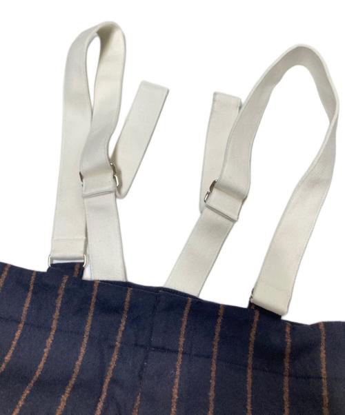 IENA（イエナ）IENA (イエナ) ウールサージオーバーパンツ ネイビー×ブラウン サイズ:36の古着・服飾アイテム