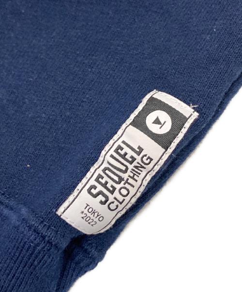 SEQUEL（シークエル）SEQUEL (シークエル) 刺繍ロゴスウェット ネイビー サイズ:Lの古着・服飾アイテム